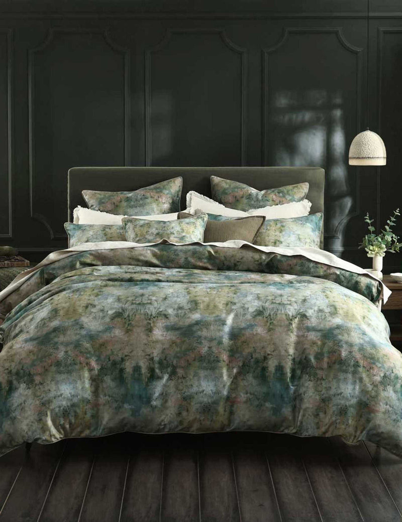 MM Linen Reverie bedding set with watercolour print (British brand)