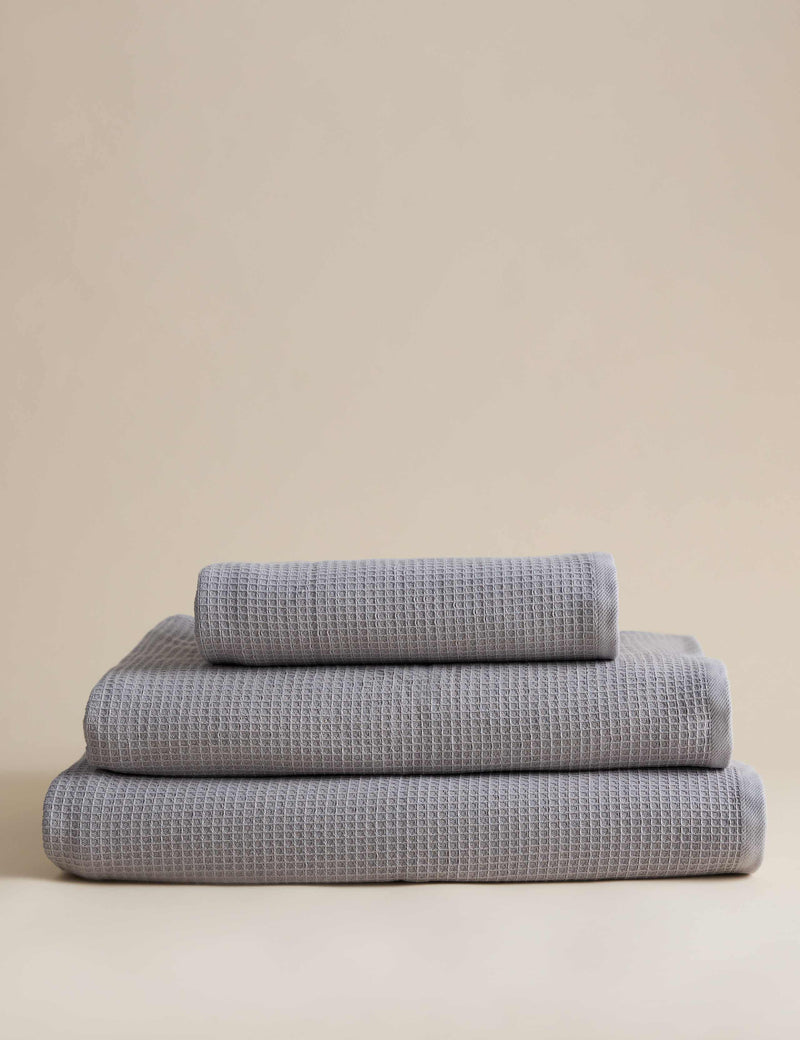 Pure cotton waffle and terry towel, UK version