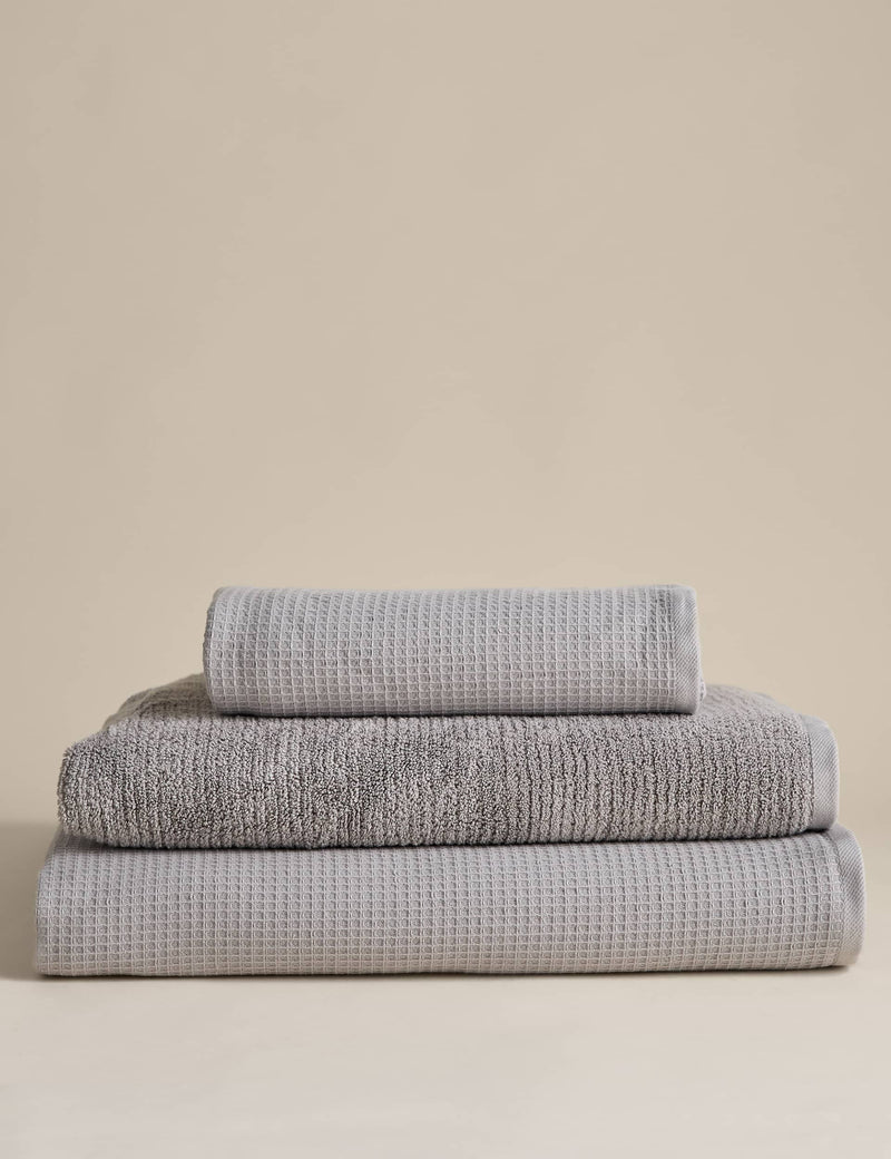 Pure cotton waffle and terry towel, UK version