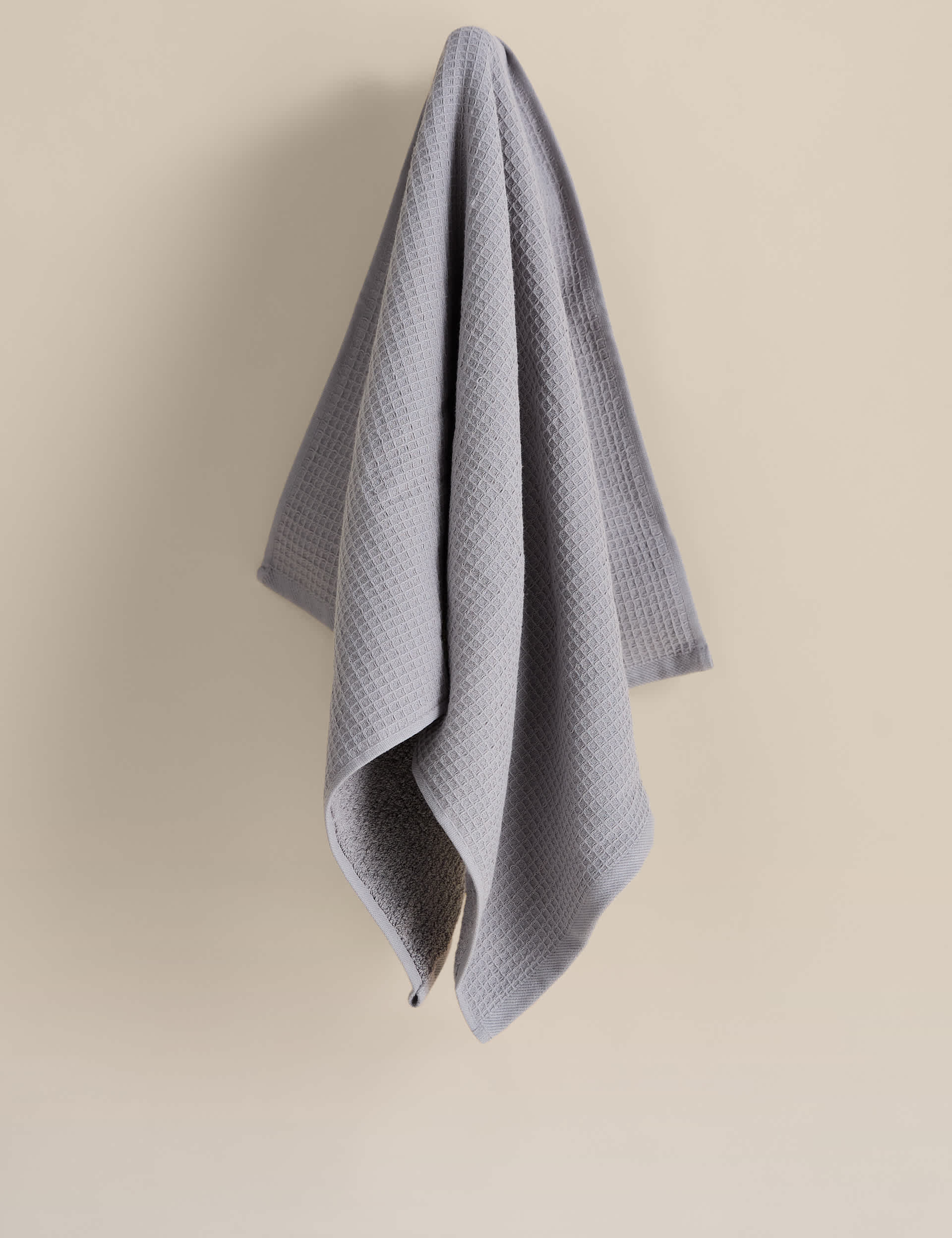 Pure cotton waffle and terry towel, UK version
