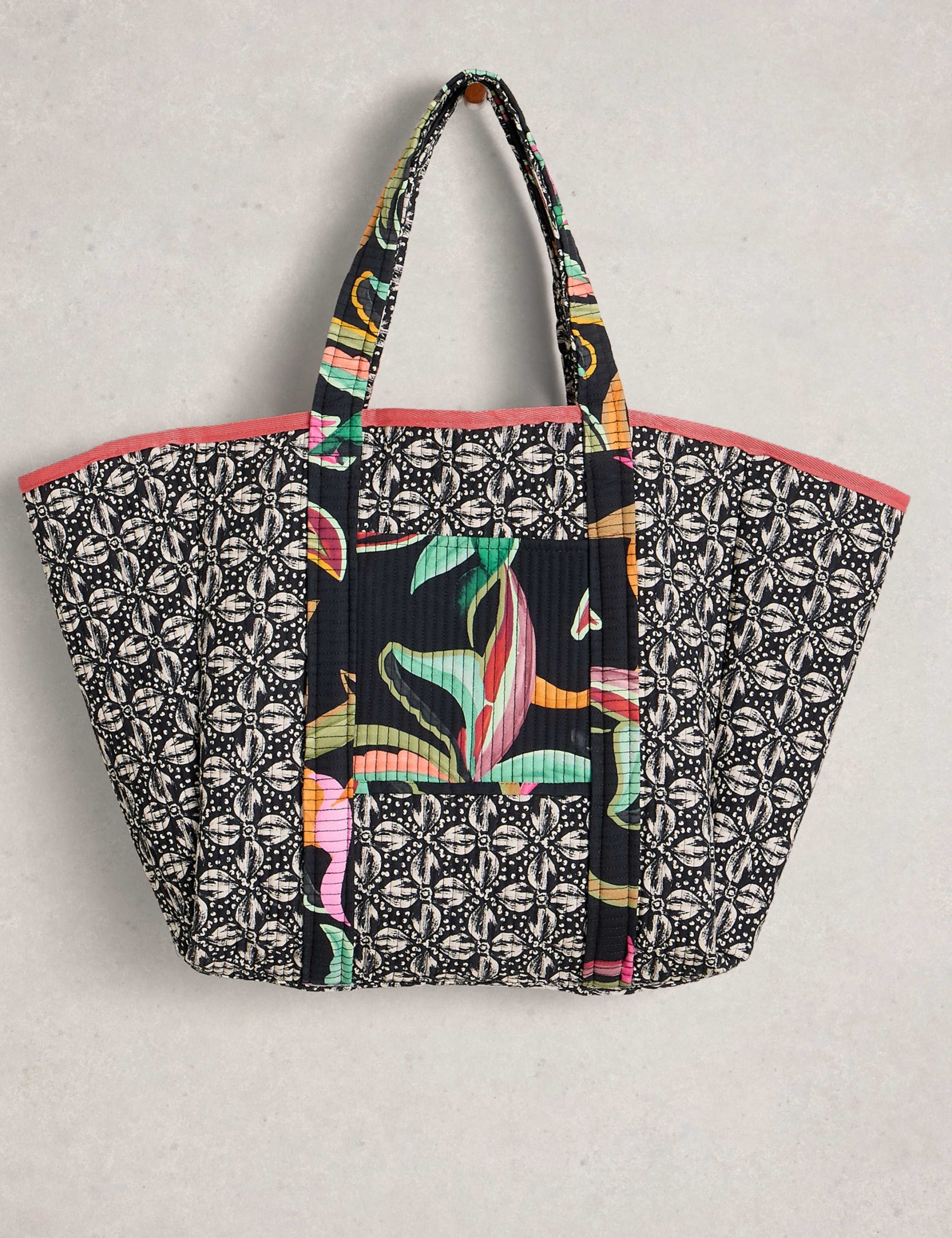 White Stuff reversible printed tote bag 45cm, imported from the UK