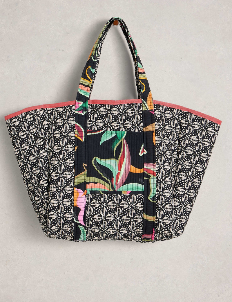 White Stuff reversible printed tote bag 45cm, imported from the UK