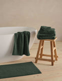 Bedfolk pure cotton ribbed bath mat 80x50 cm, UK version