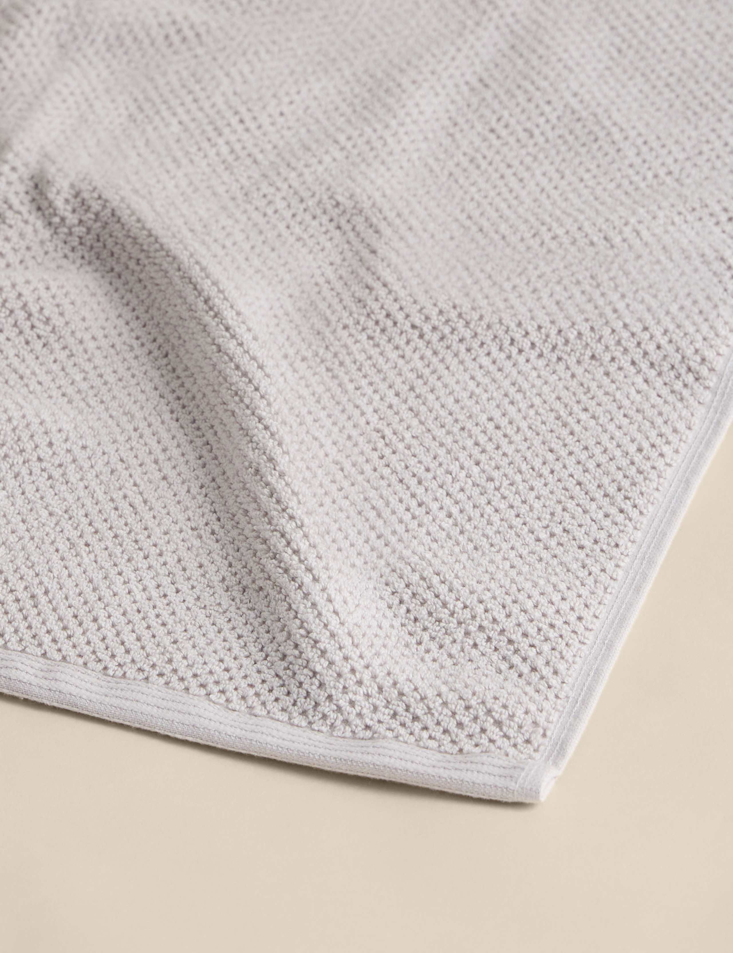 Pure cotton rice weave bath towel 550 gsm, imported from the UK