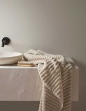 Bedfolk rippled bath towel (British brand)