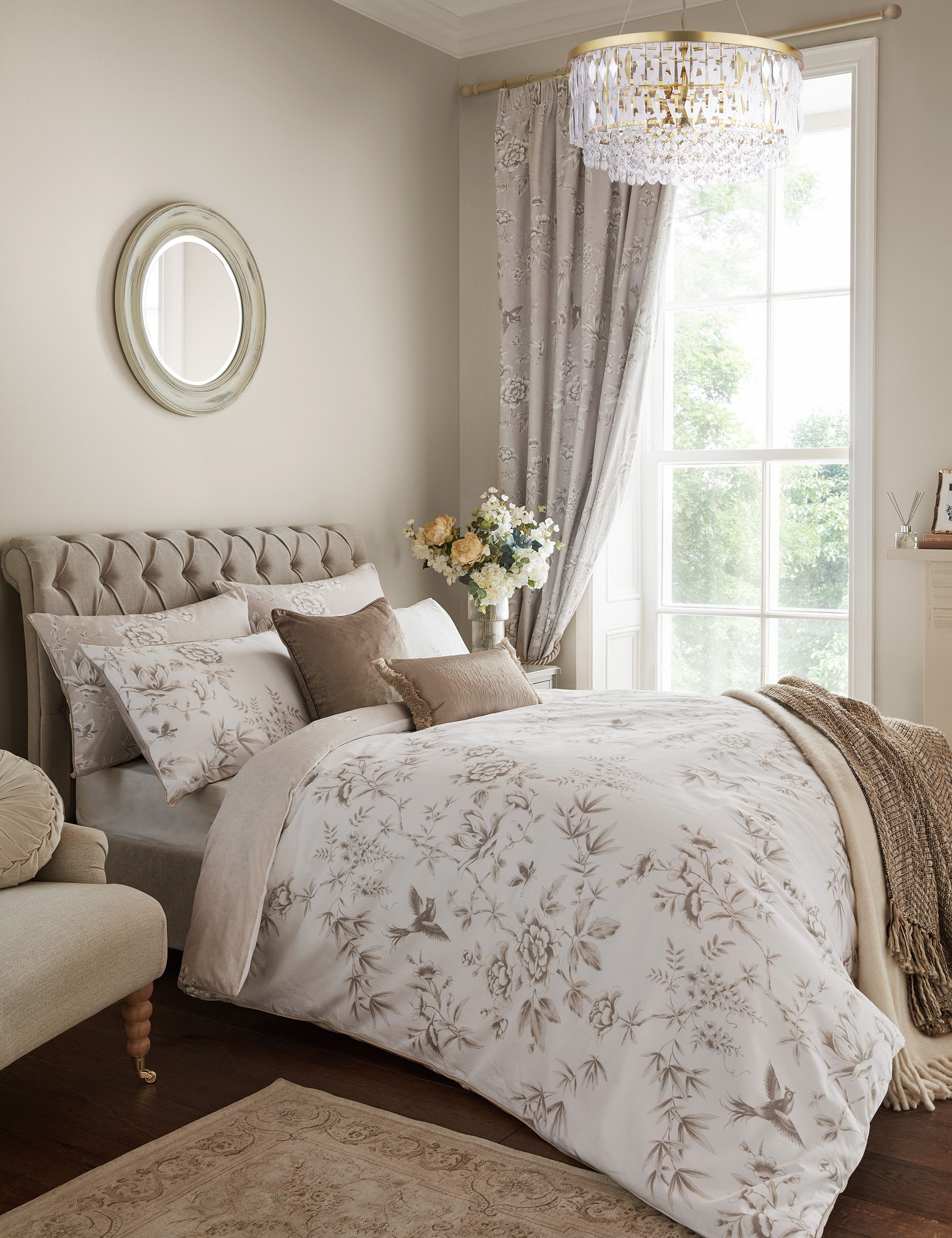 Laura Ashley pure cotton bedding set Rowsham Garden, imported from the UK