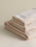 Pure cotton ruffle towel with linen border 600gsm (British brand)