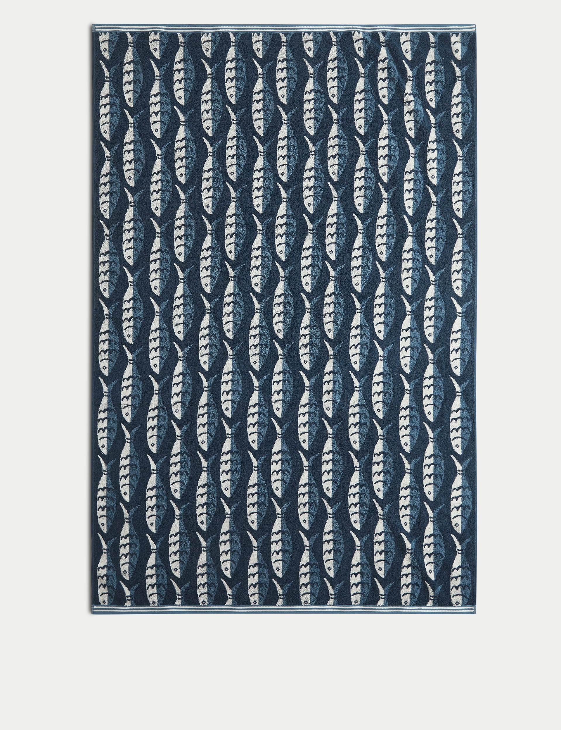 Pure Cotton Sardines Bath Towel, imported from the UK