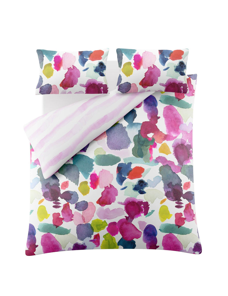 Bluebellgray pure cotton sateen abstract bedding set - British product