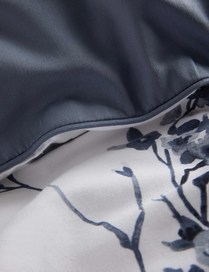 Pure cotton sateen cherry blossom bedding set, imported from the UK