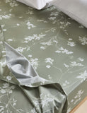 Pure Cotton Sateen Cherry Blossom Deep Fitted Sheet