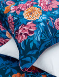Pure cotton sateen dahlia bunch bedding set, imported from the UK