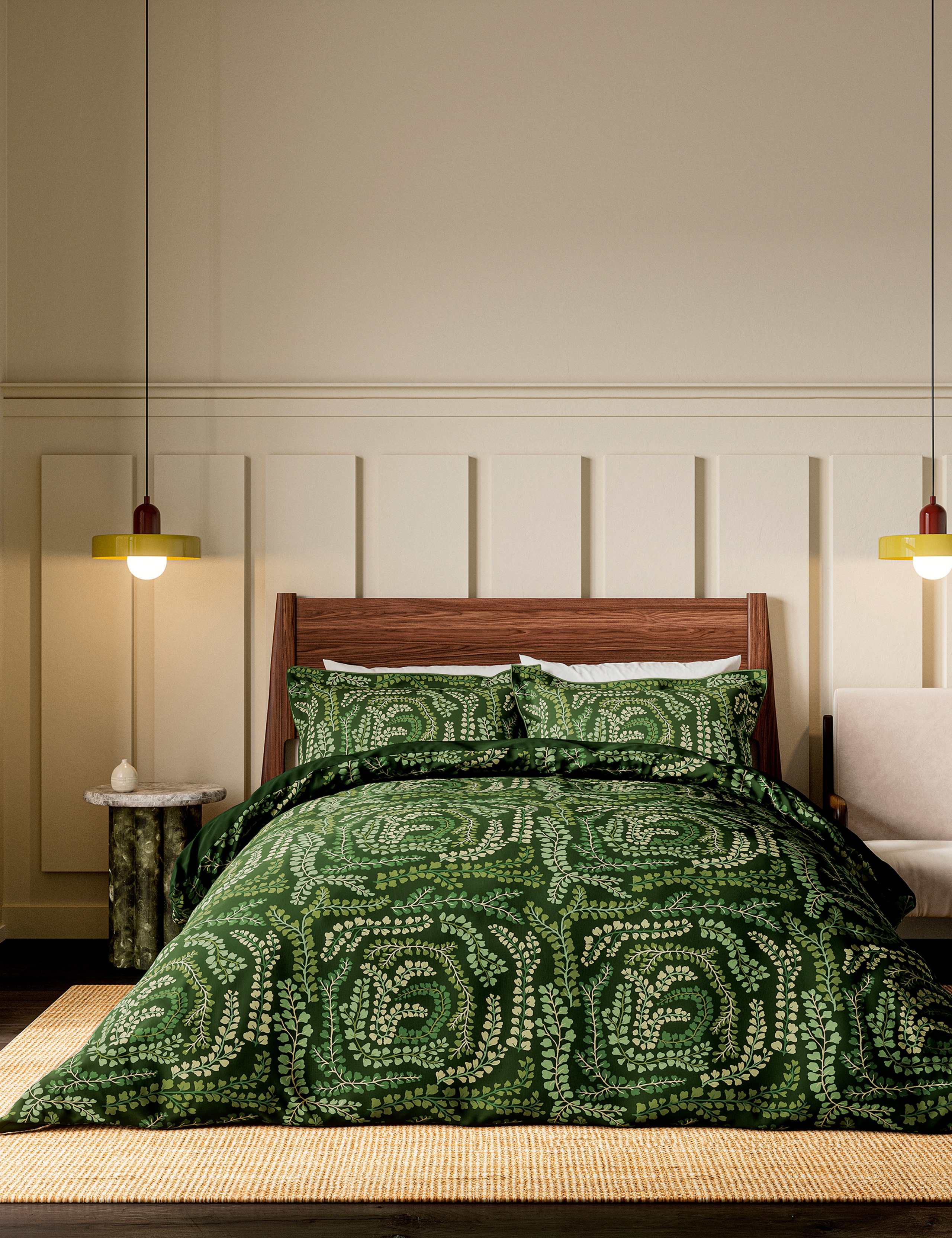Bedeck Pure Cotton Sateen Fayola Bedding Set, imported from the UK