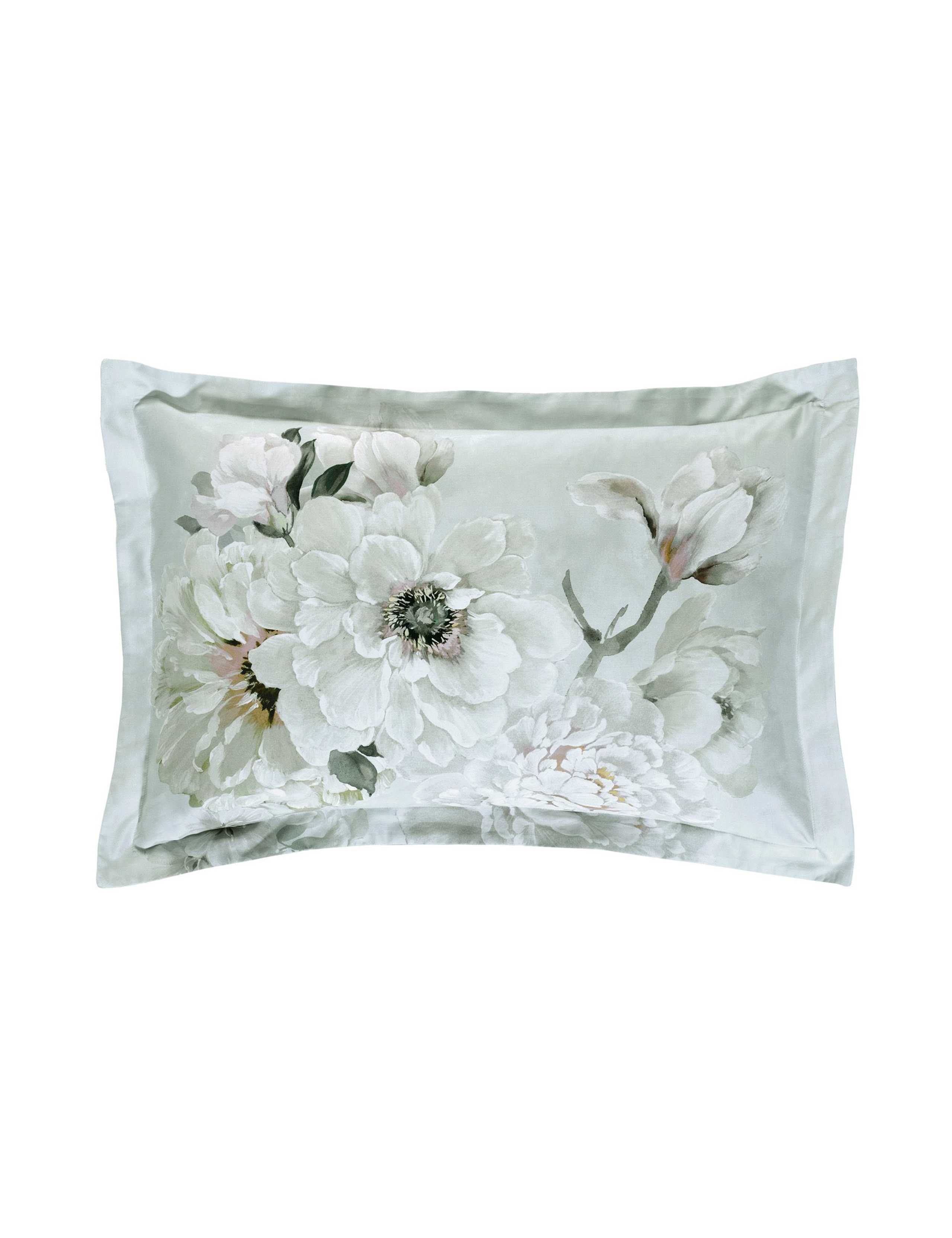 Designers Guild pure cotton sateen floral pillowcase set, UK version