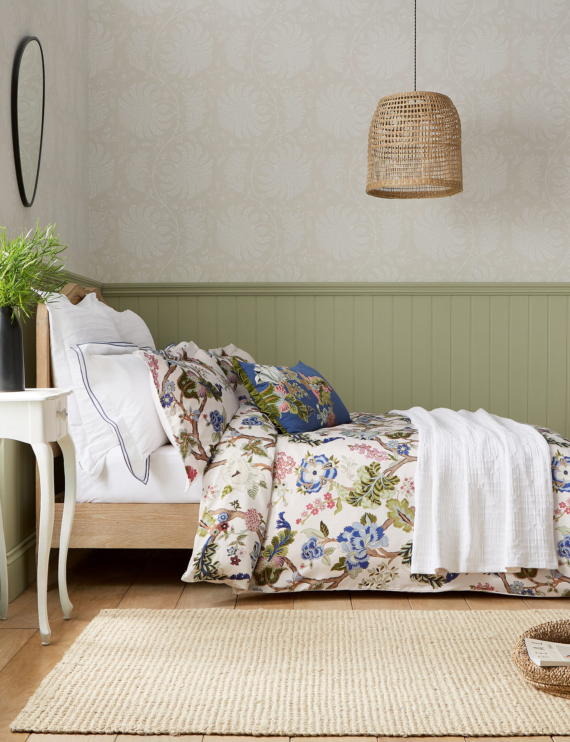 Sanderson Fussang Tree duvet cover, imported from the UK