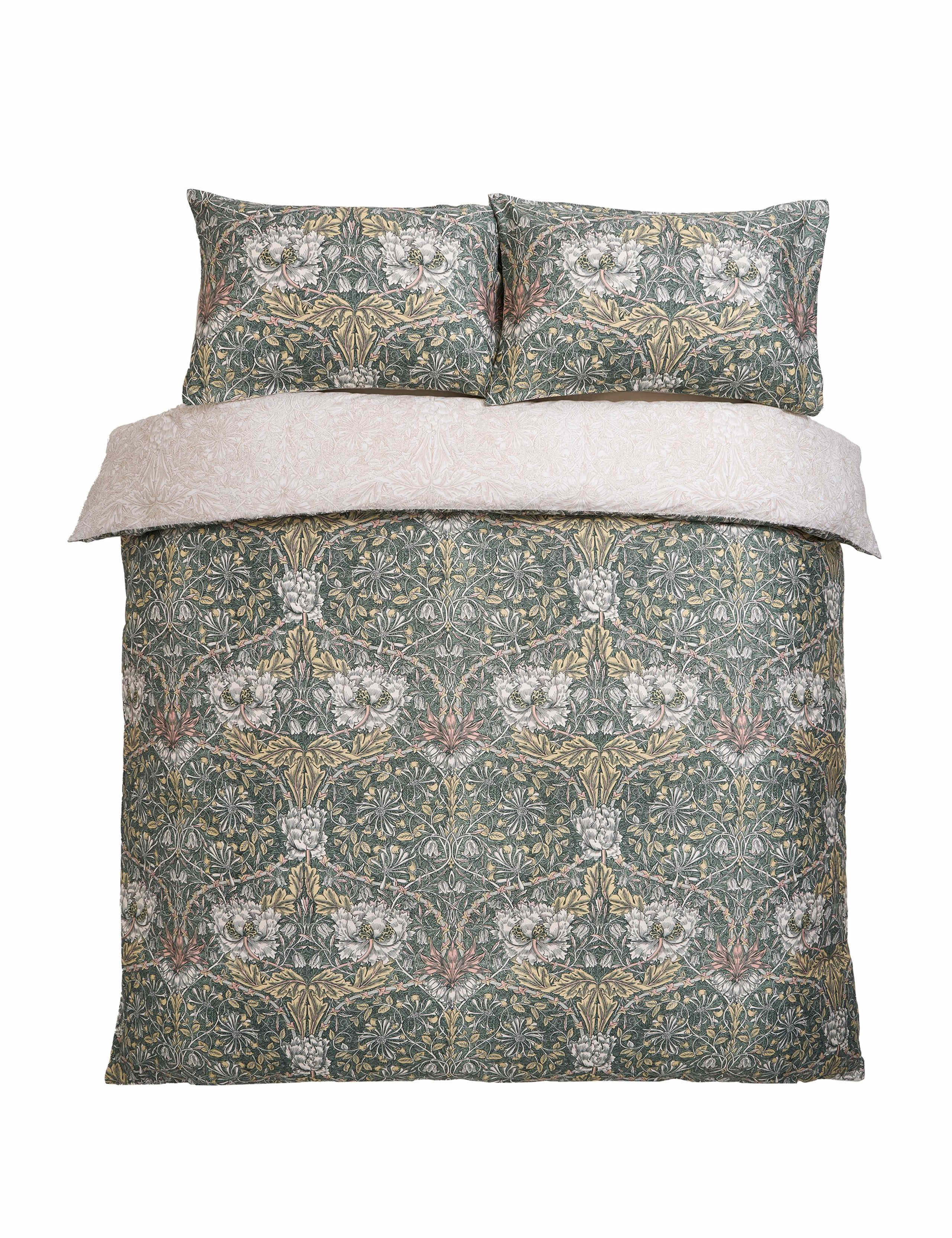 William Morris bedding set Honeysuckle and Tulip, UK version