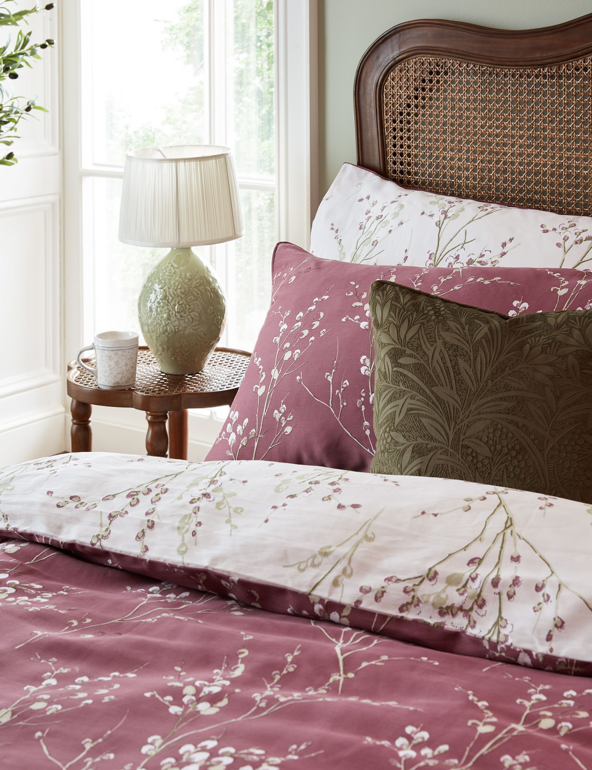 Laura Ashley pussy willow sateen bedding set (British brand)