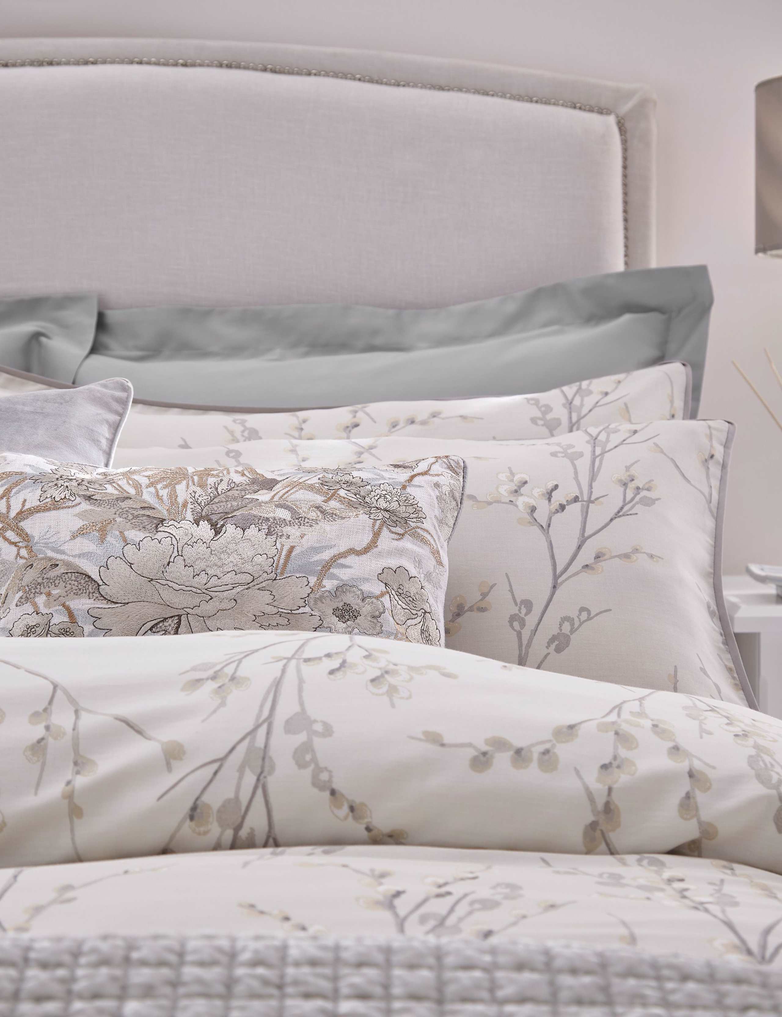 Laura Ashley pure cotton sateen pussy willow bedding set, imported from the UK