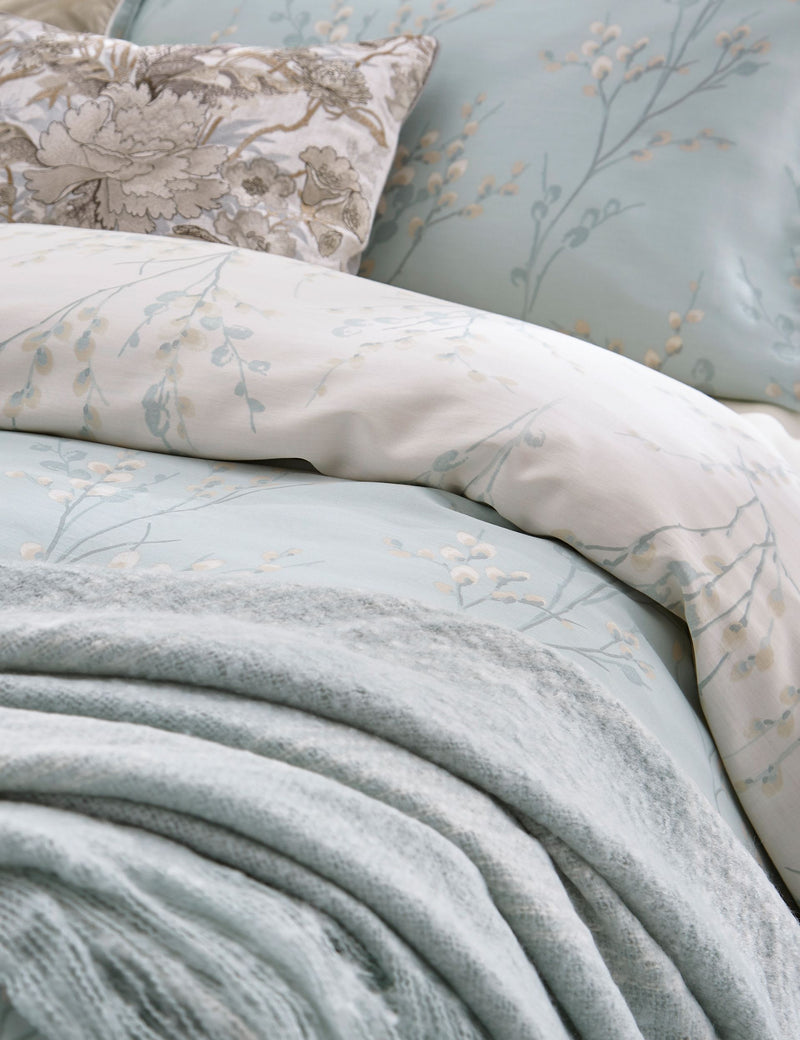 Laura Ashley pure cotton sateen pussy willow bedding set, imported from the UK