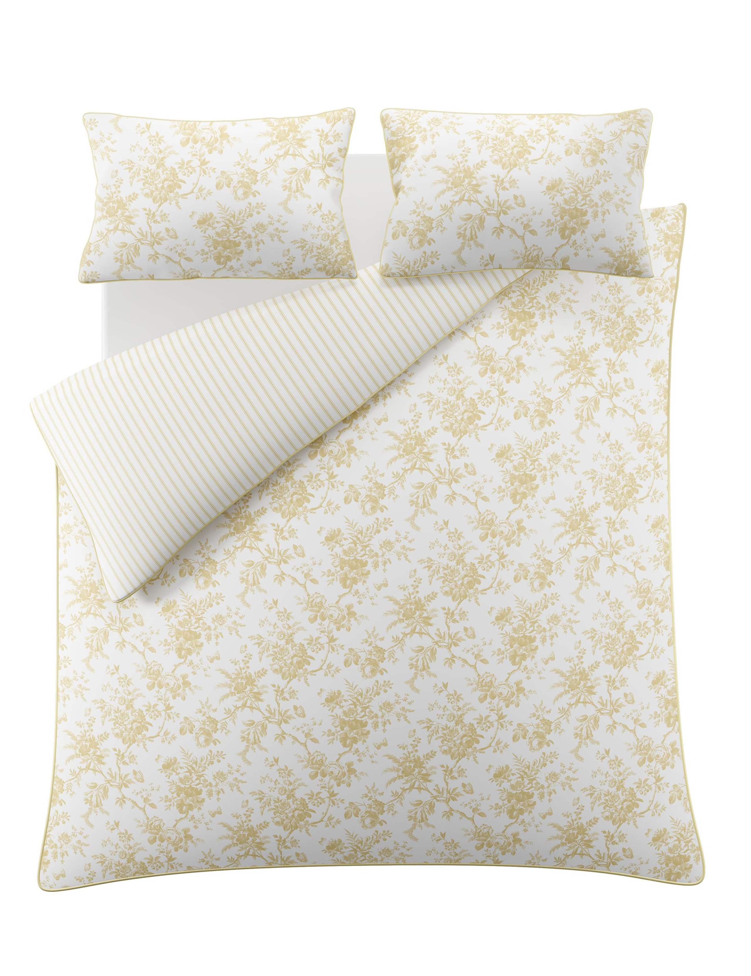 Laura Ashley cotton sateen reversible bedding set (British brand)