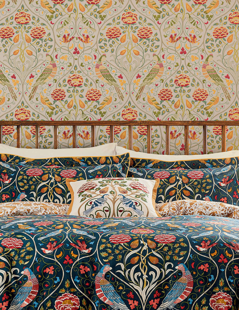 Morris & Co pure cotton bedding set, UK version