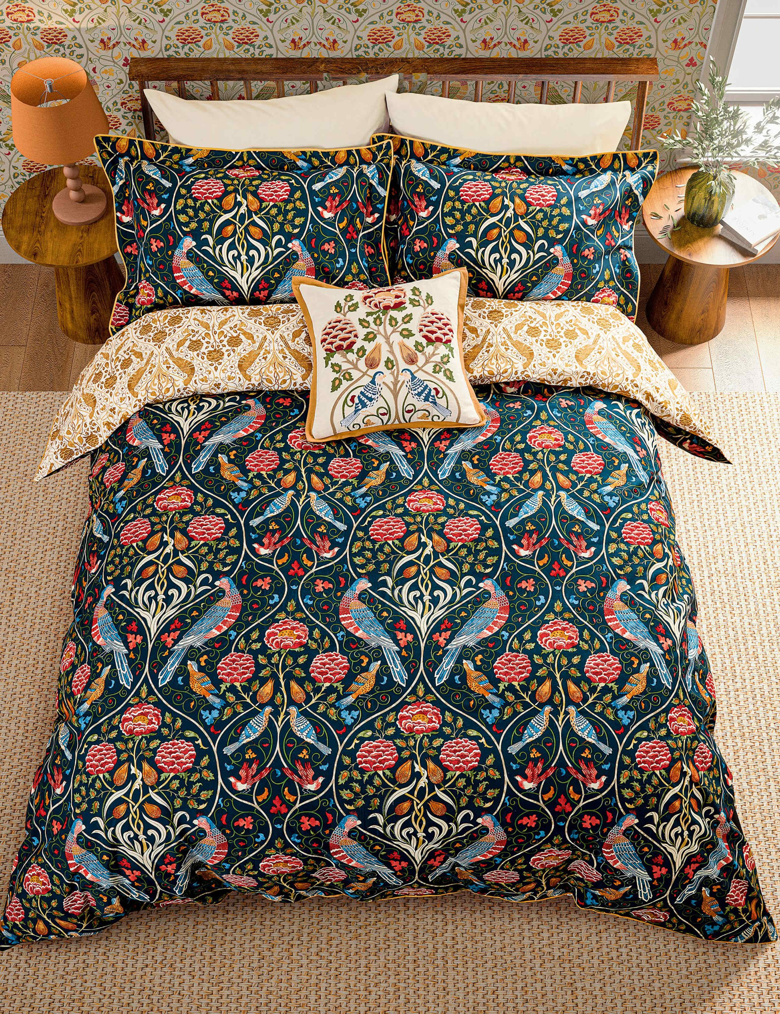 Morris & Co pure cotton bedding set, UK version
