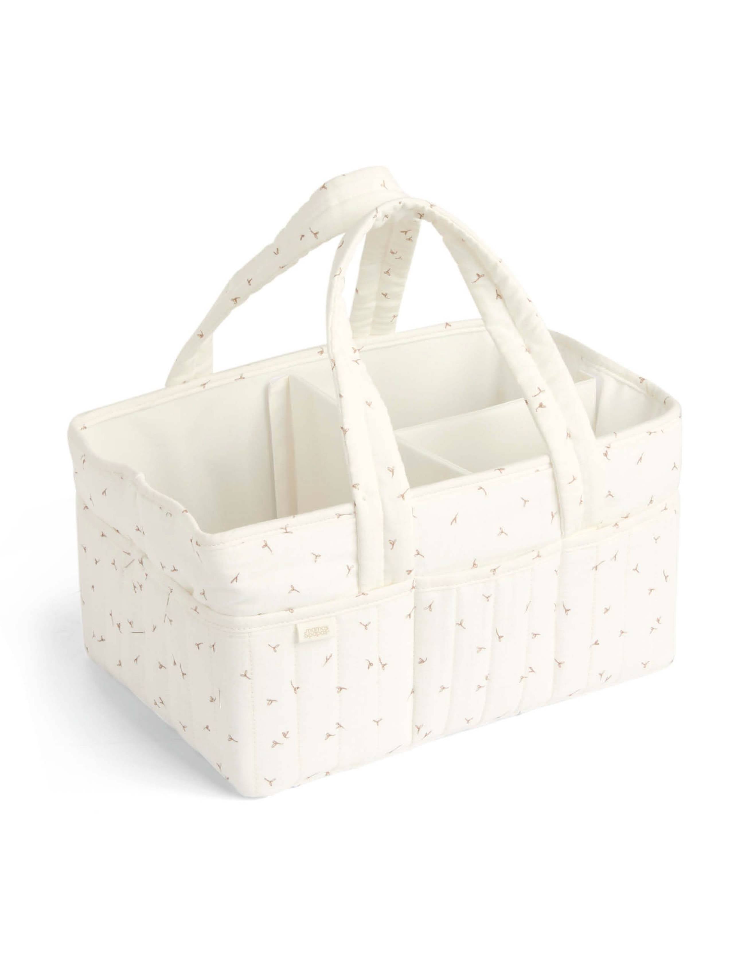 Mamas & Papas pure cotton seedling print nappy caddy bag, UK version