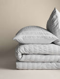 Pure cotton seersucker bedding set, striped pattern - British product