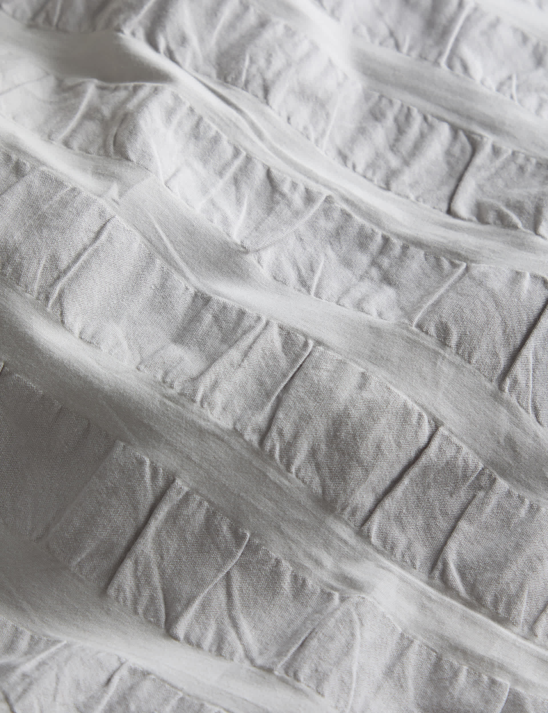 Pure cotton seersucker bedding set, striped pattern - British product