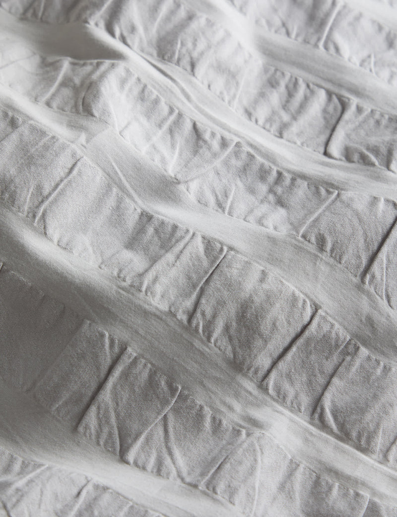 Pure cotton seersucker bedding set, striped pattern - British product