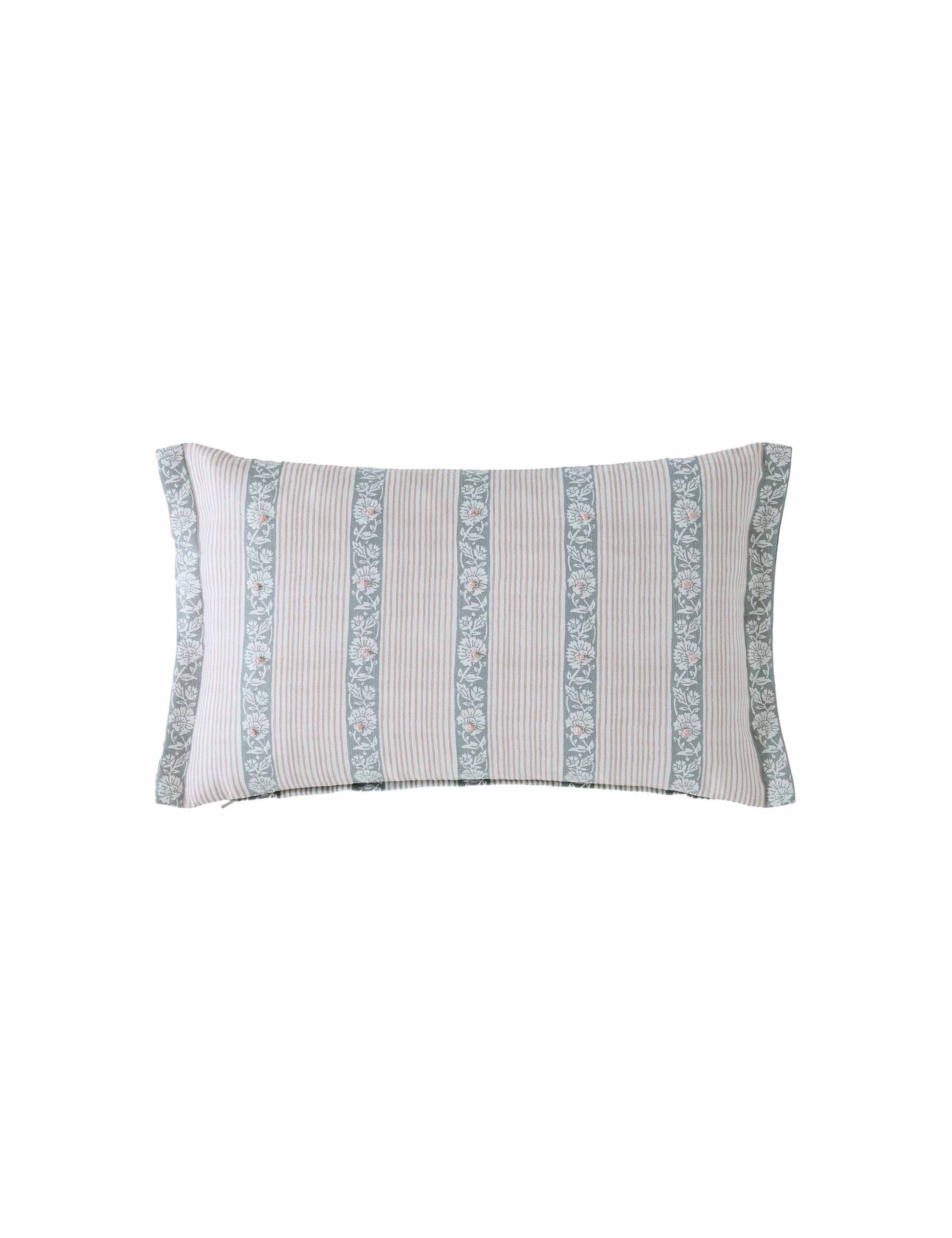 Laura Ashley Semington cushion floral striped 30x50 cm, UK version