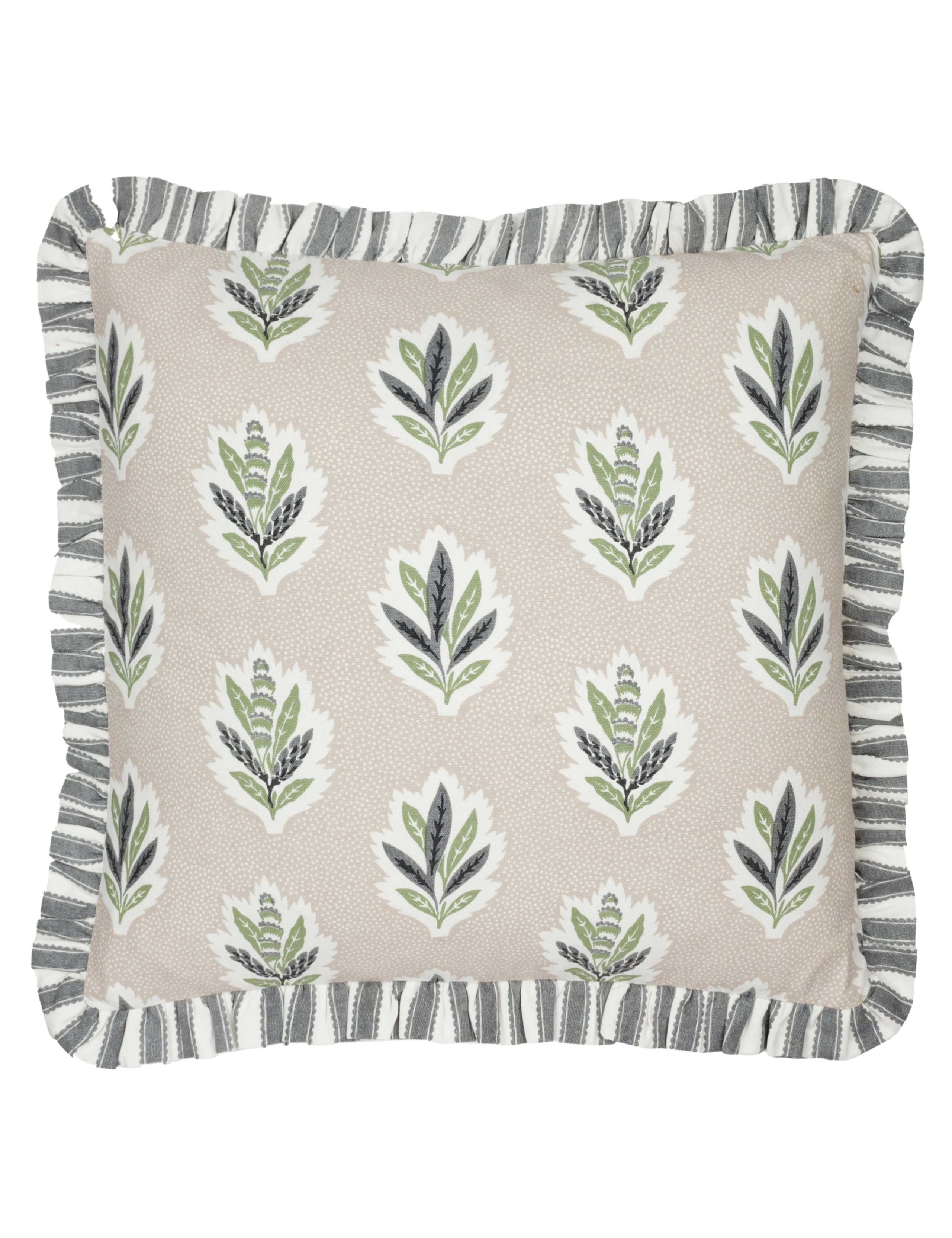 Sanderson pure cotton cushion oak leaf design 50x50cm (British brand)
