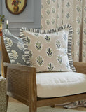 Sanderson pure cotton cushion oak leaf design 50x50cm (British brand)