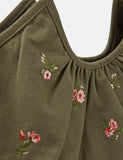 Accessorize embroidered cotton shoulder bag (British brand)
