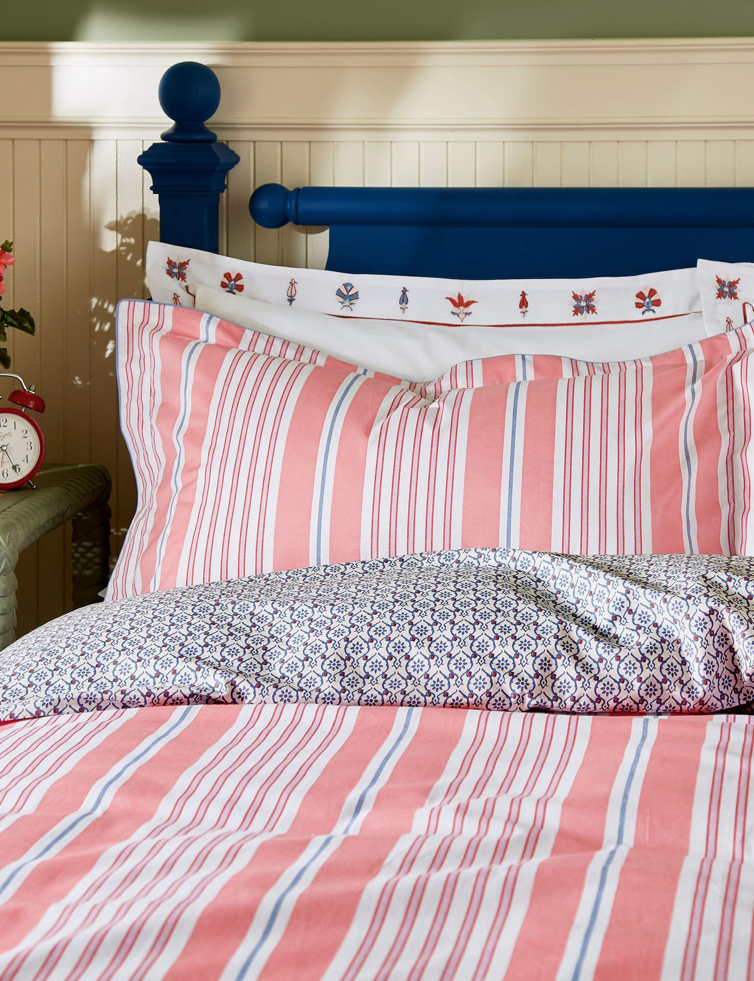Joules pure cotton Siesta Stripe bedding set (British brand)