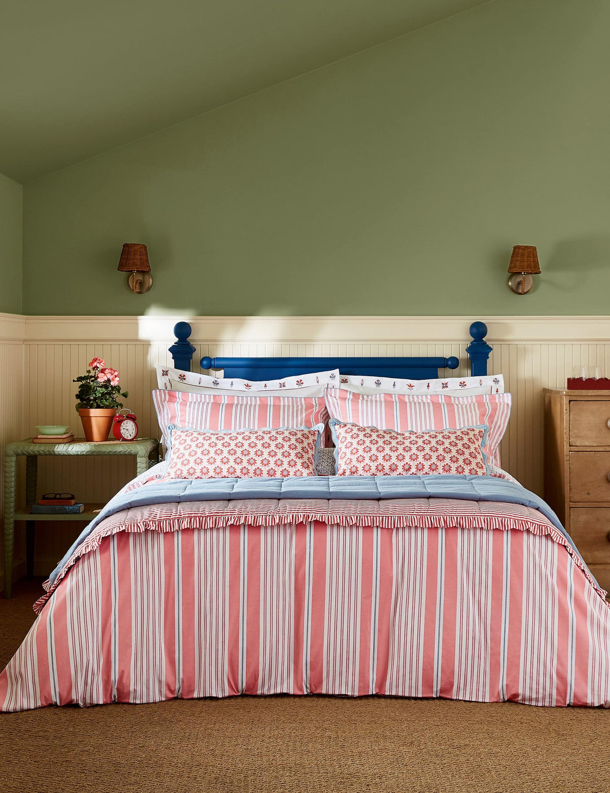 Joules pure cotton Siesta Stripe bedding set (British brand)