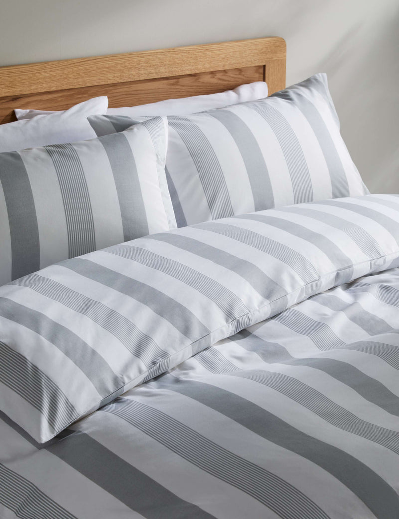 Signature stripe cotton bedding set (British brand)