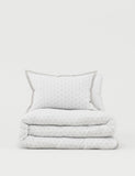 Pure cotton spotty jacquard bedding set, imported from the UK