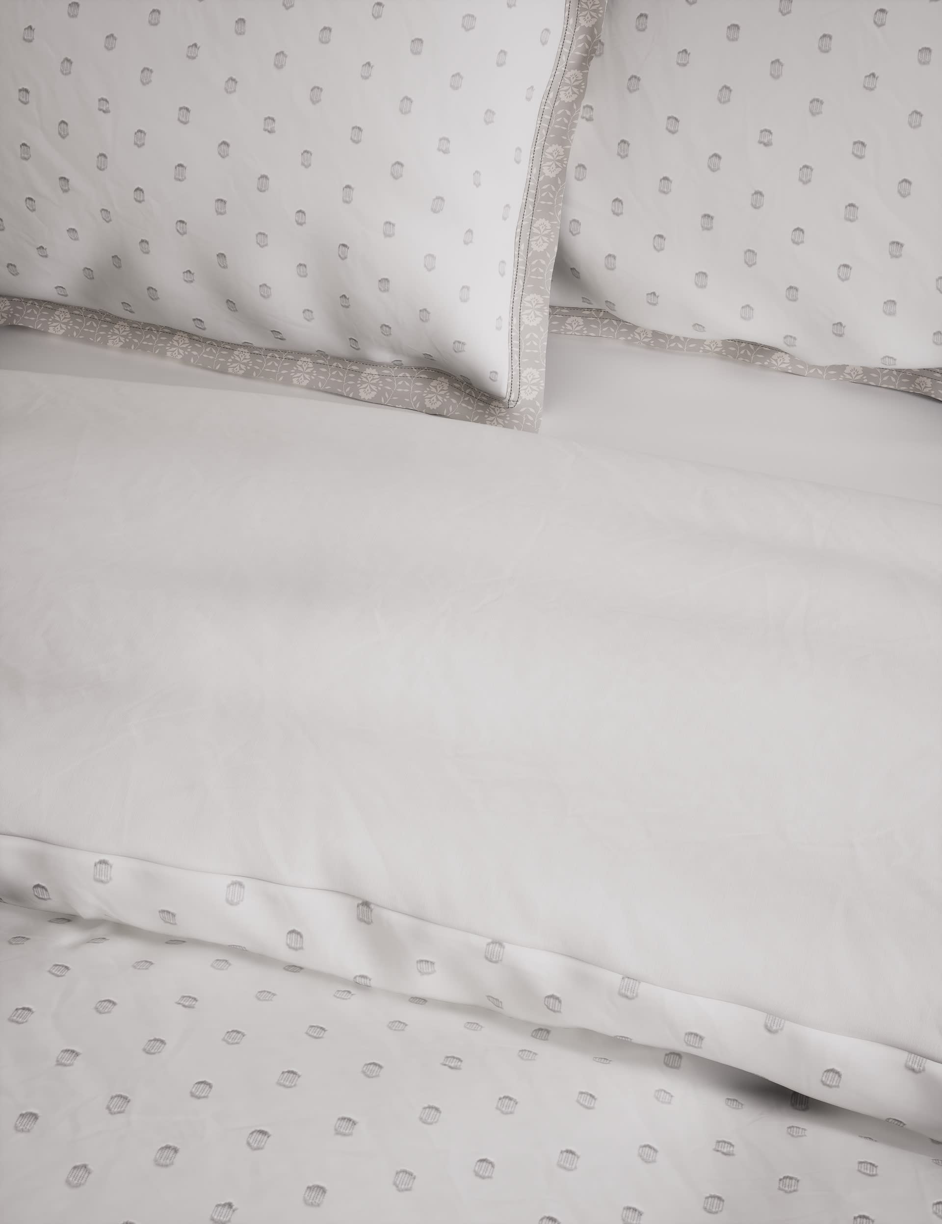 Pure cotton spotty jacquard bedding set, imported from the UK