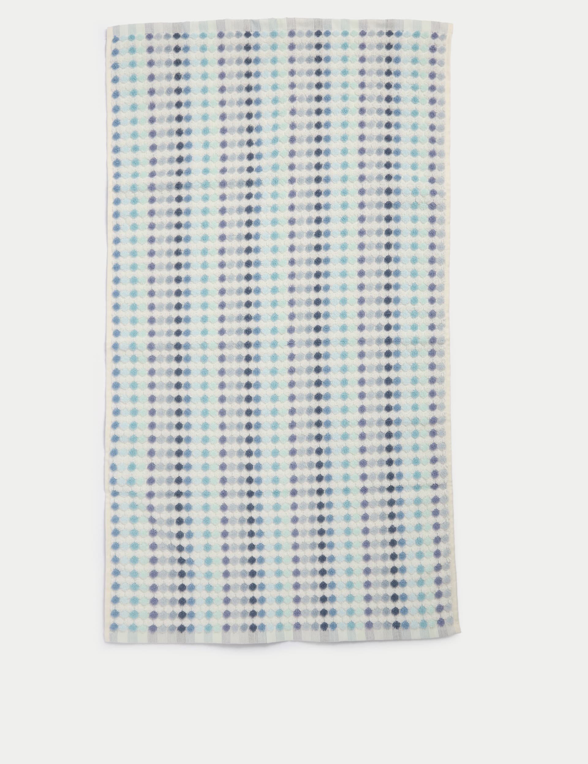 Pure Cotton Spotty Striped Bath Towel, imported from the UK