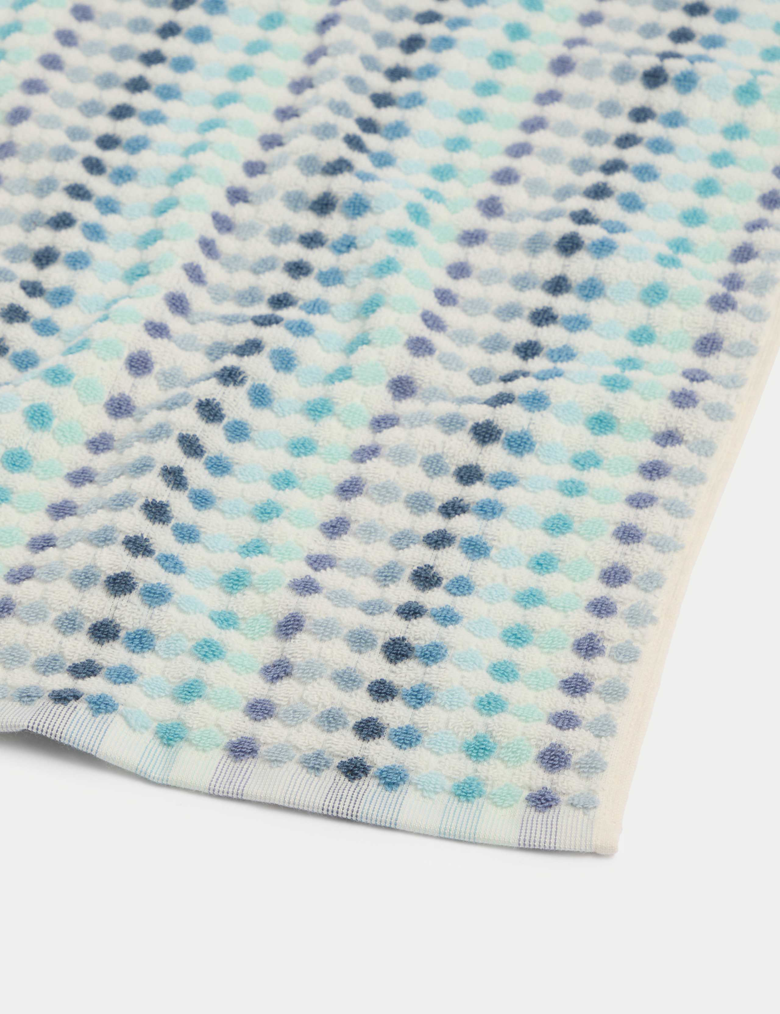 Pure Cotton Spotty Striped Bath Towel, imported from the UK