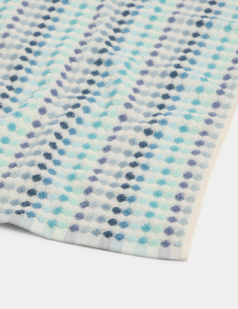 Pure Cotton Spotty Striped Bath Towel, imported from the UK