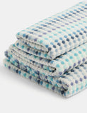 Pure Cotton Spotty Striped Bath Towel, imported from the UK