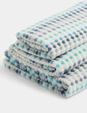Pure Cotton Spotty Striped Bath Towel, imported from the UK