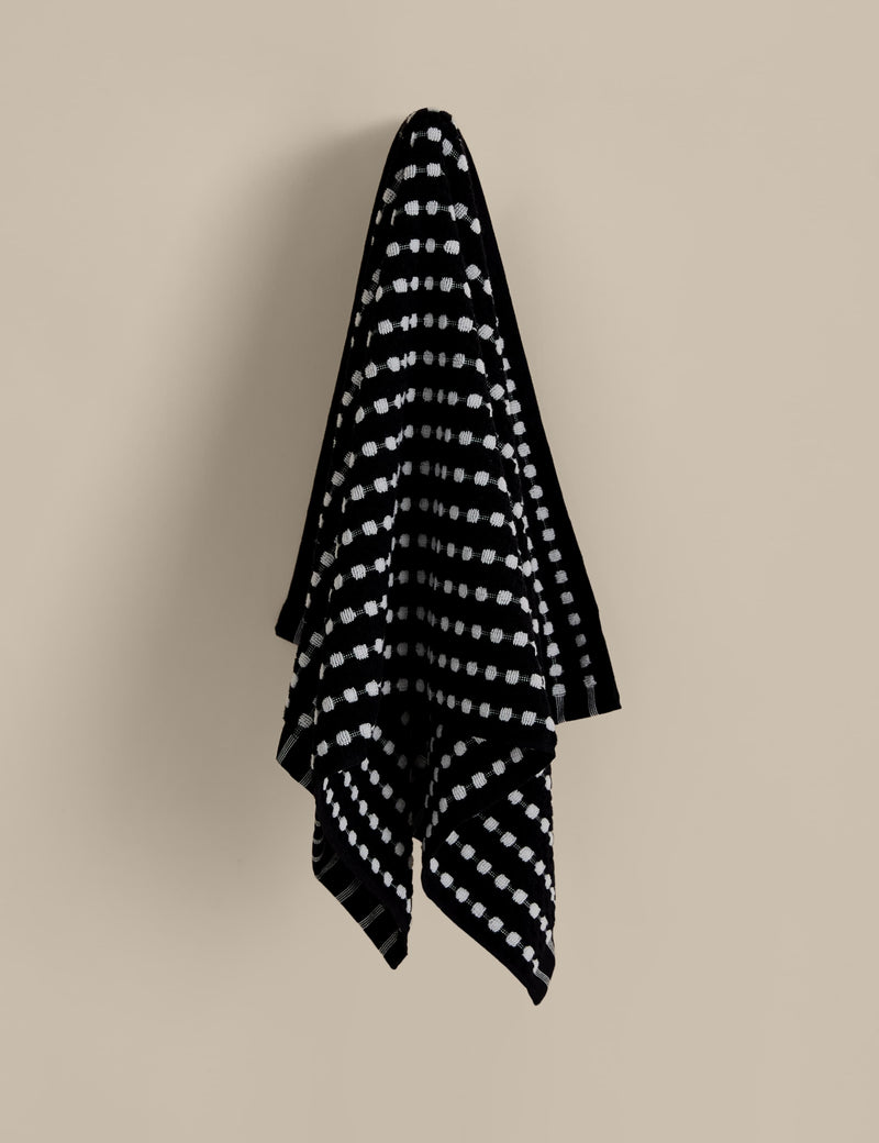 Pure cotton spotty striped towel 500 GSM - British product
