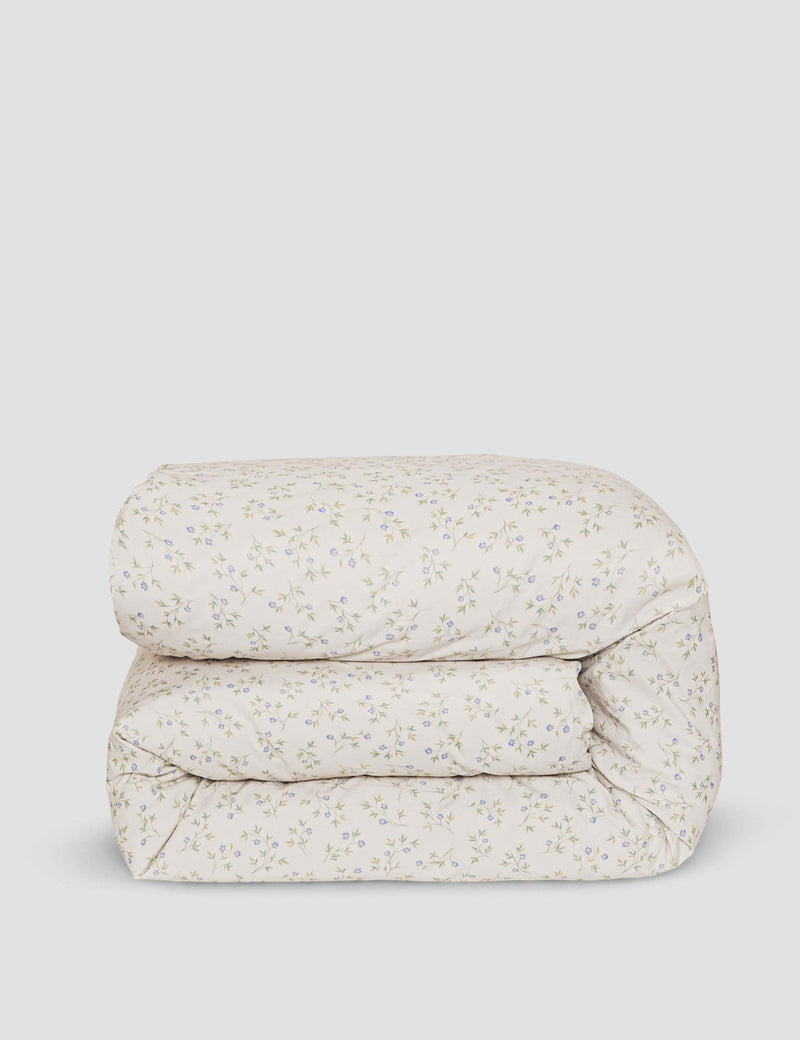 Piglet in Bed pure cotton duvet cover spring sprig, UK version