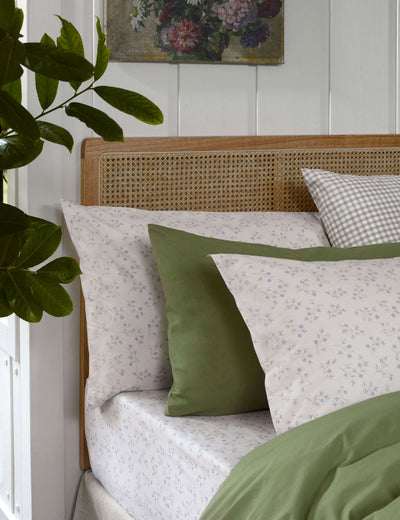 M&S Piglet in Bed Pure Cotton Spring Sprig Fitted Sheet- Buy online at McGrocer