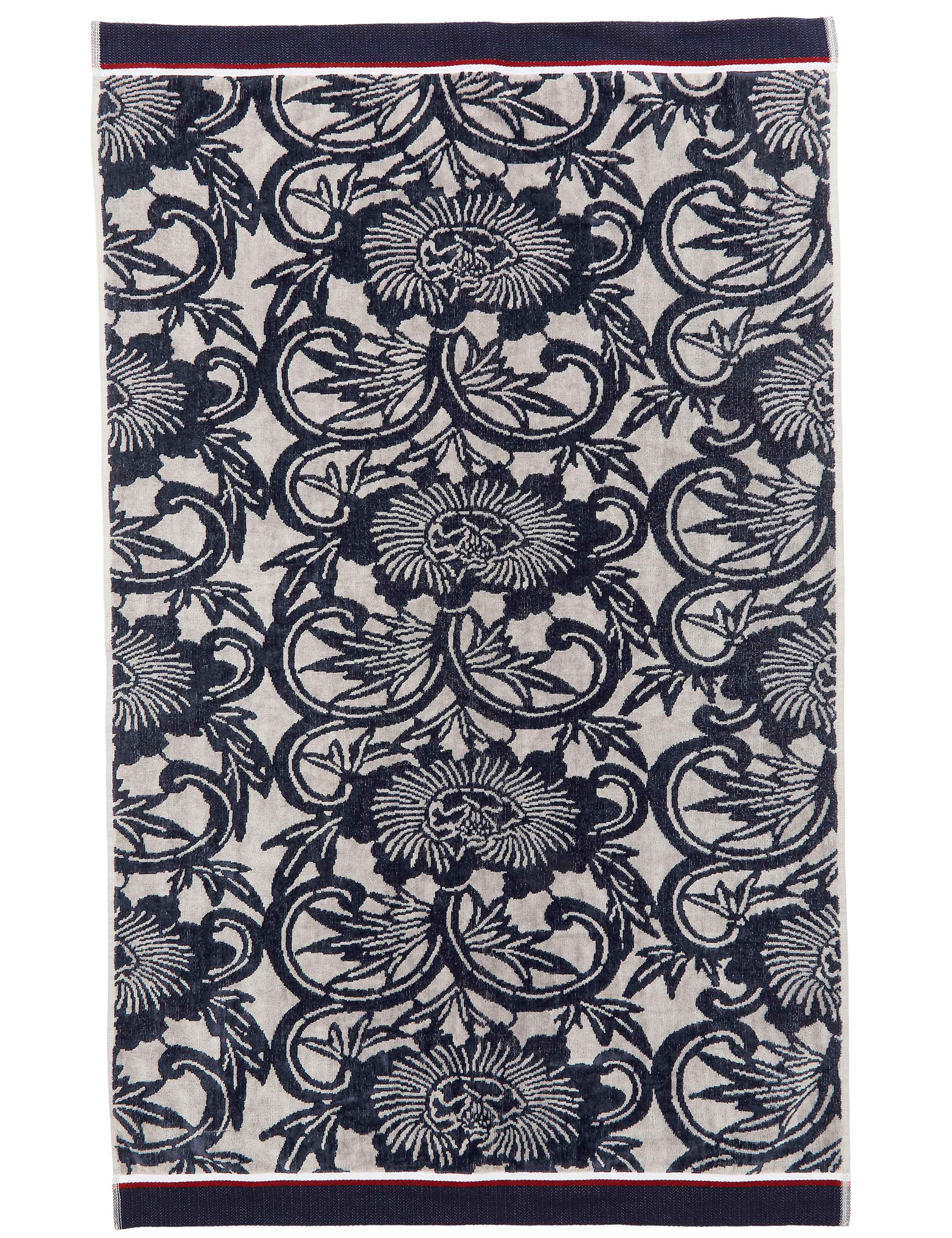 Bedeck of Belfast Pure Cotton Stafford Towel with floral pattern, imported from the UK