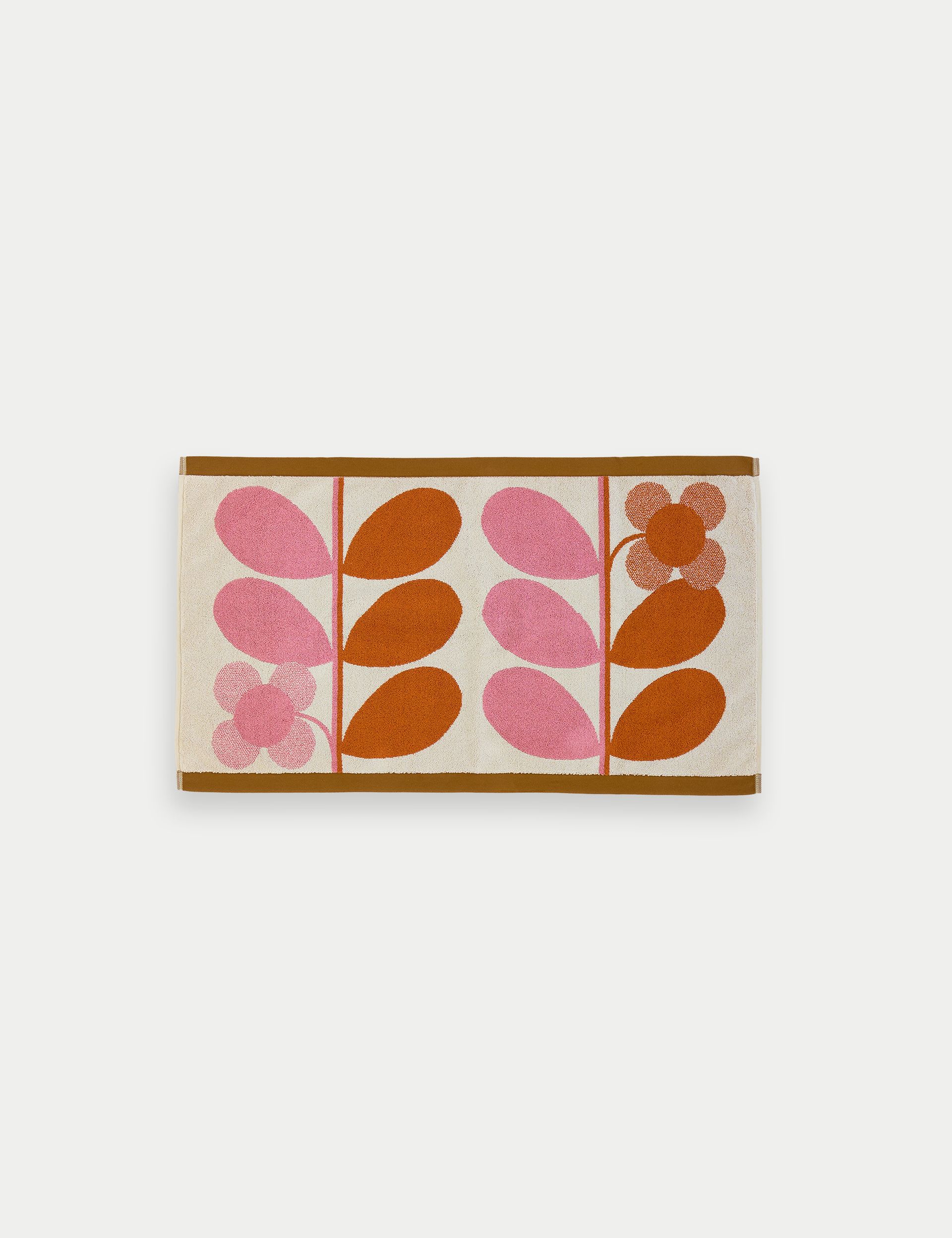 Orla Kiely Stem Bloom Bath Mat, imported from the UK