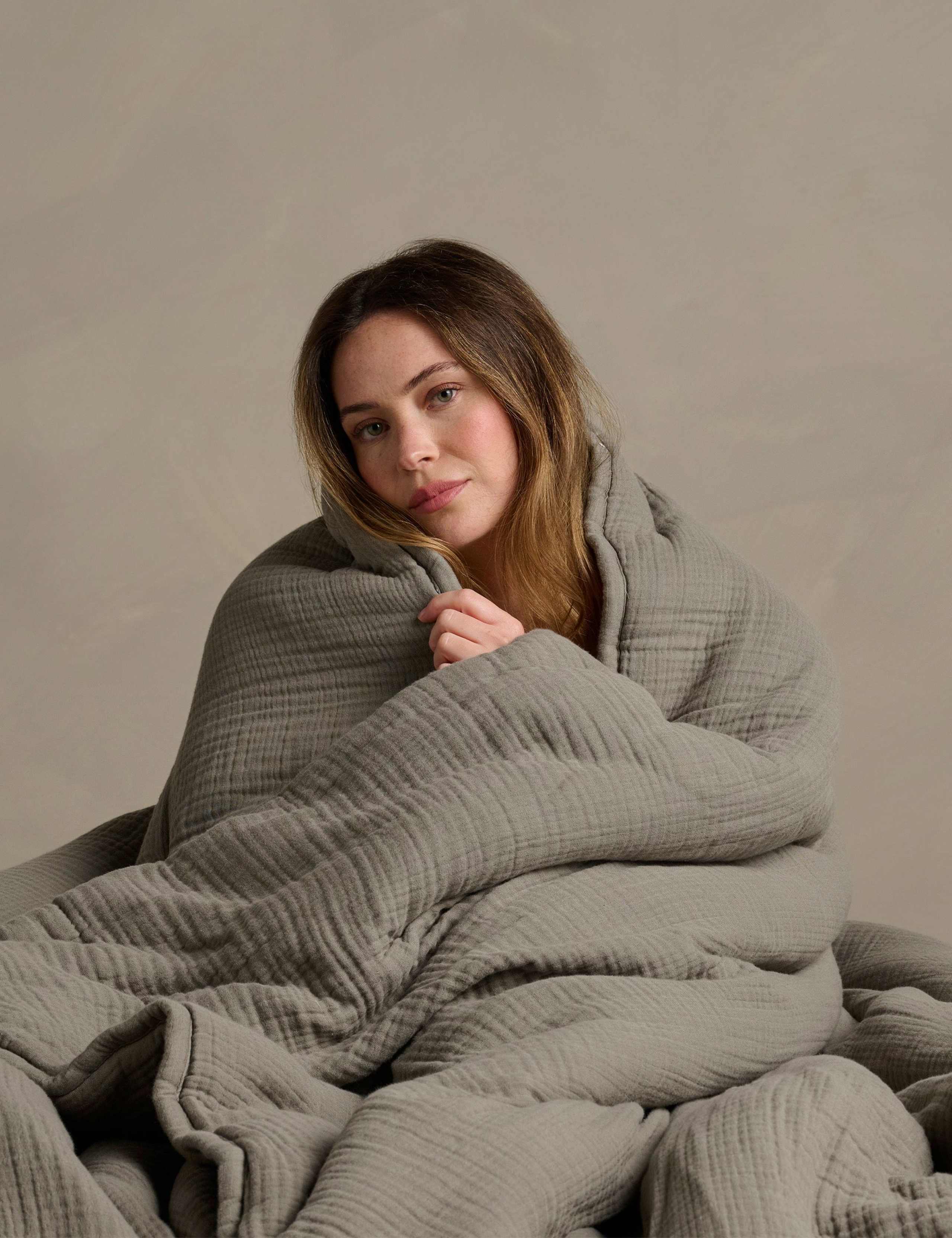 Bedfolk pure cotton quilted throw, UK version